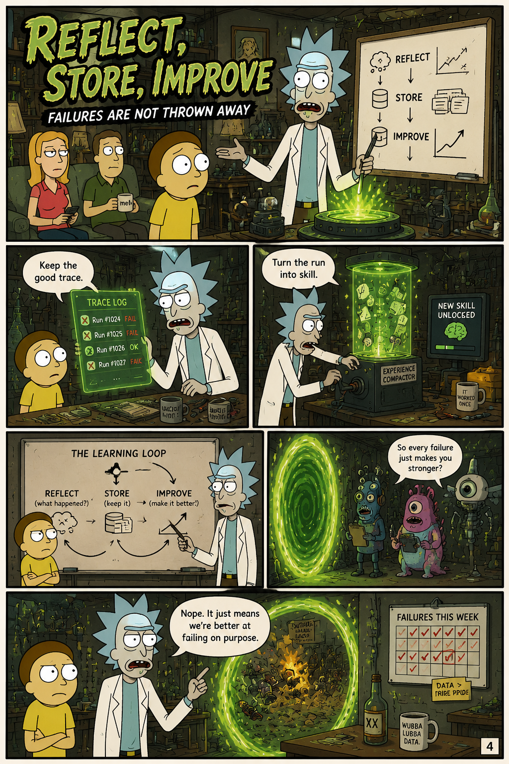 Reflect, Store, Improve