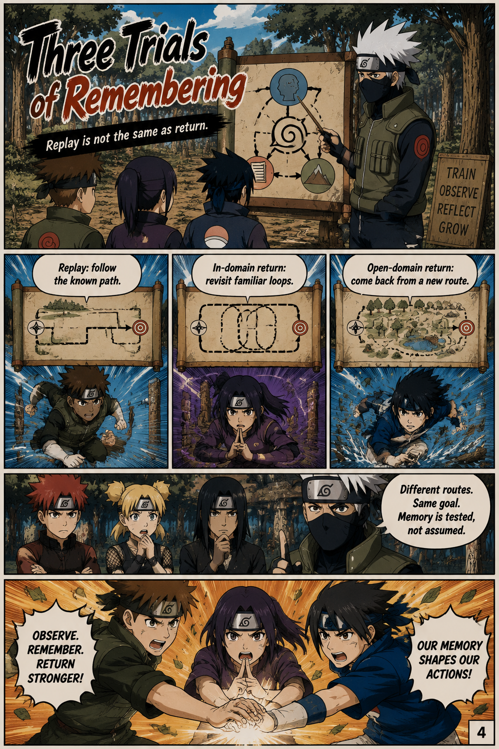 Three Trials of Remembering