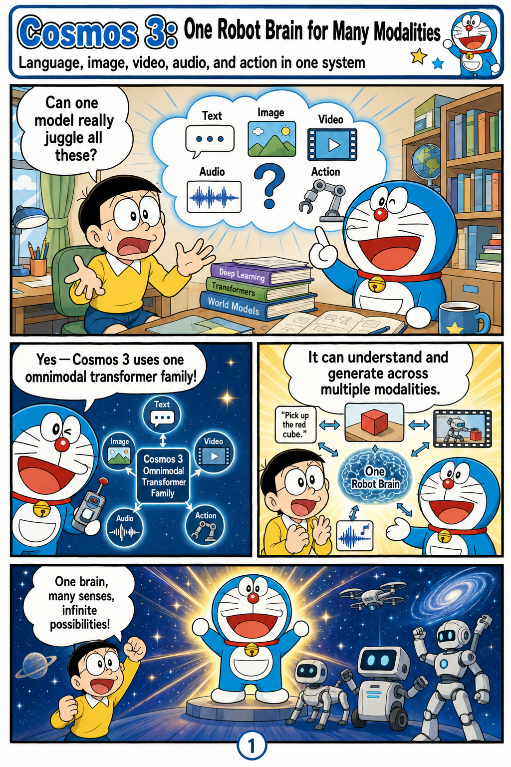 Cosmos 3: Omnimodal World Models for Physical AI