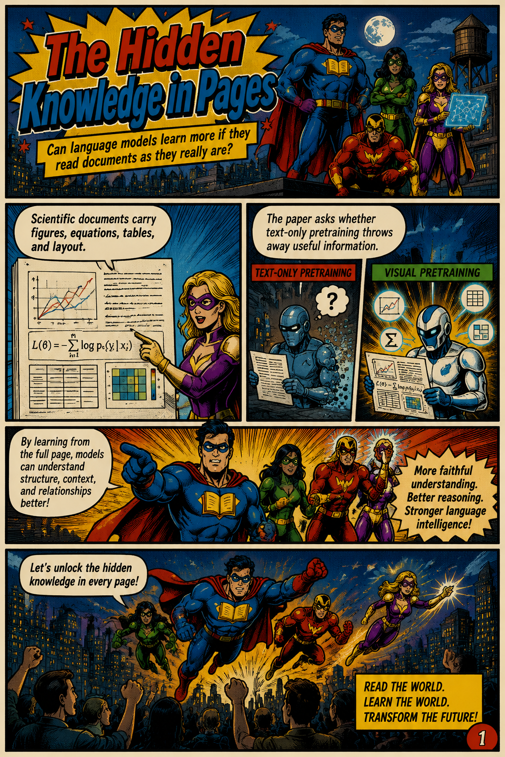 Scalable Visual Pretraining for Language Intelligence
