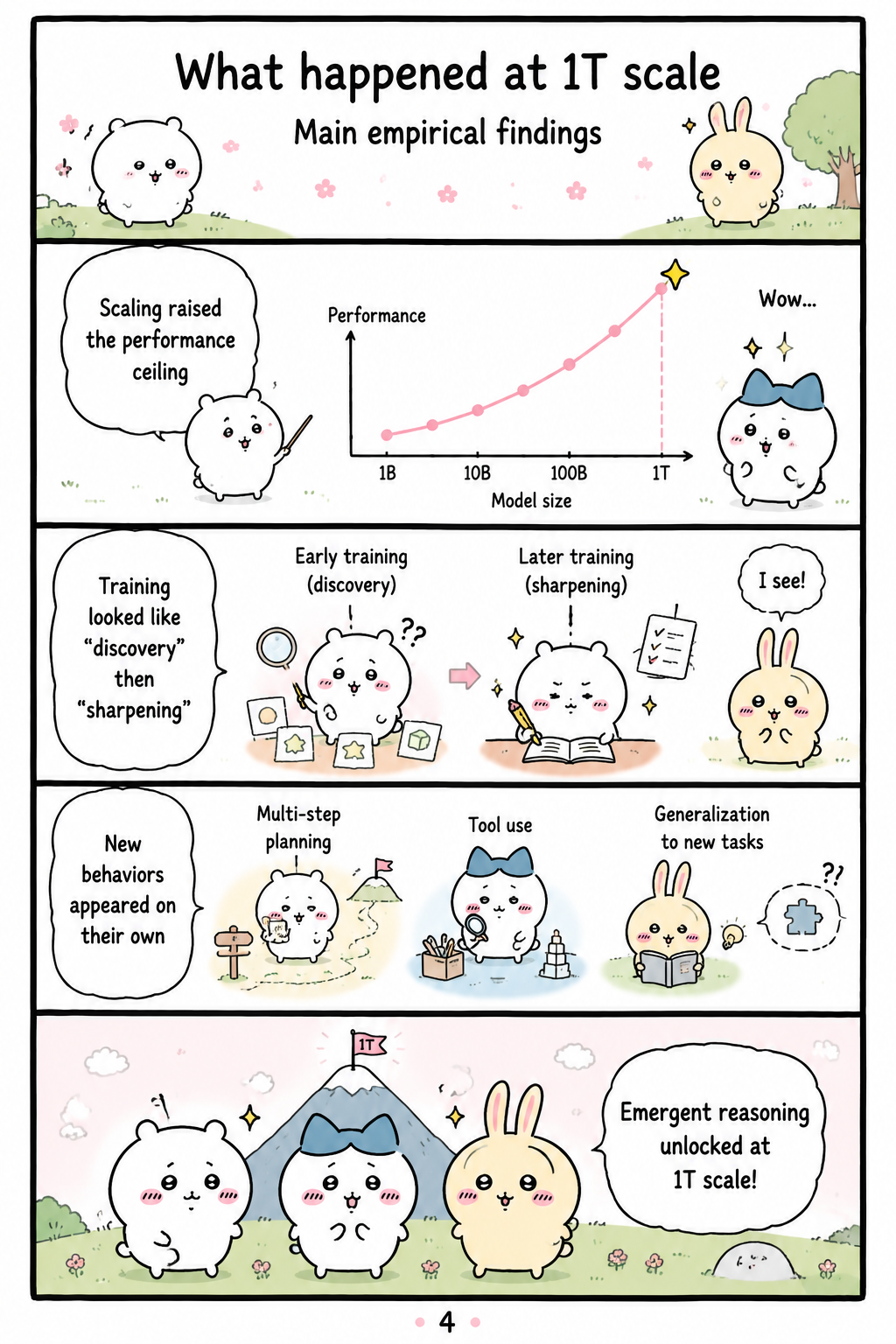 What happened at 1T scale