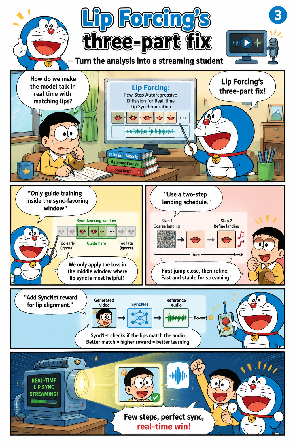 Lip Forcing’s three-part fix