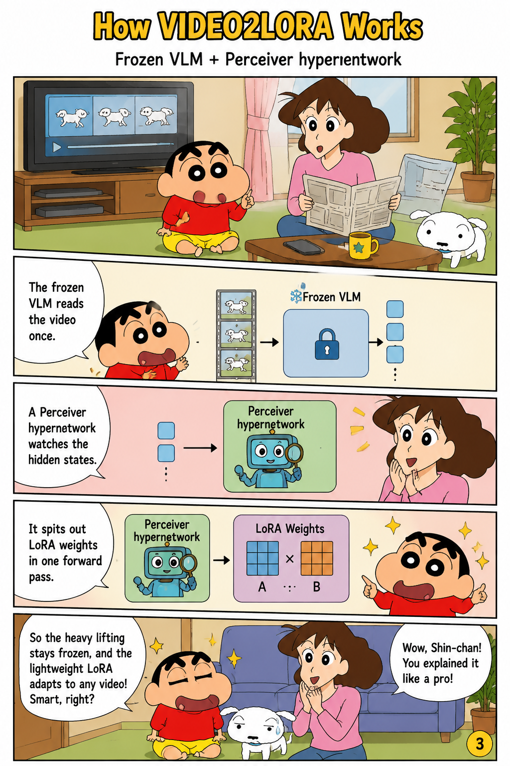 How VIDEO2LORA Works