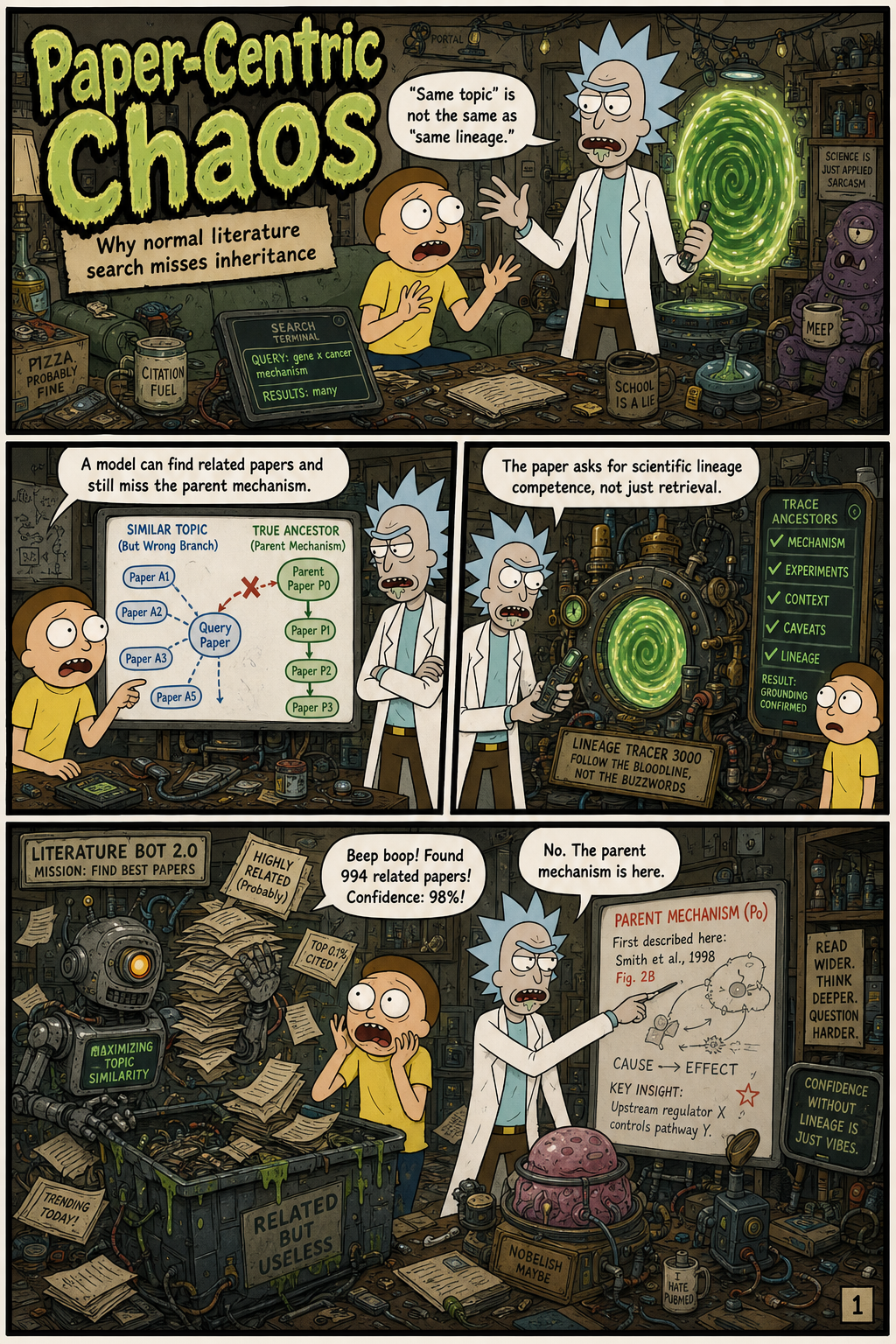 Ideas Have Genomes: Benchmarking Scientific Lineage Reasoning and Lineage-Grounded Idea Generation