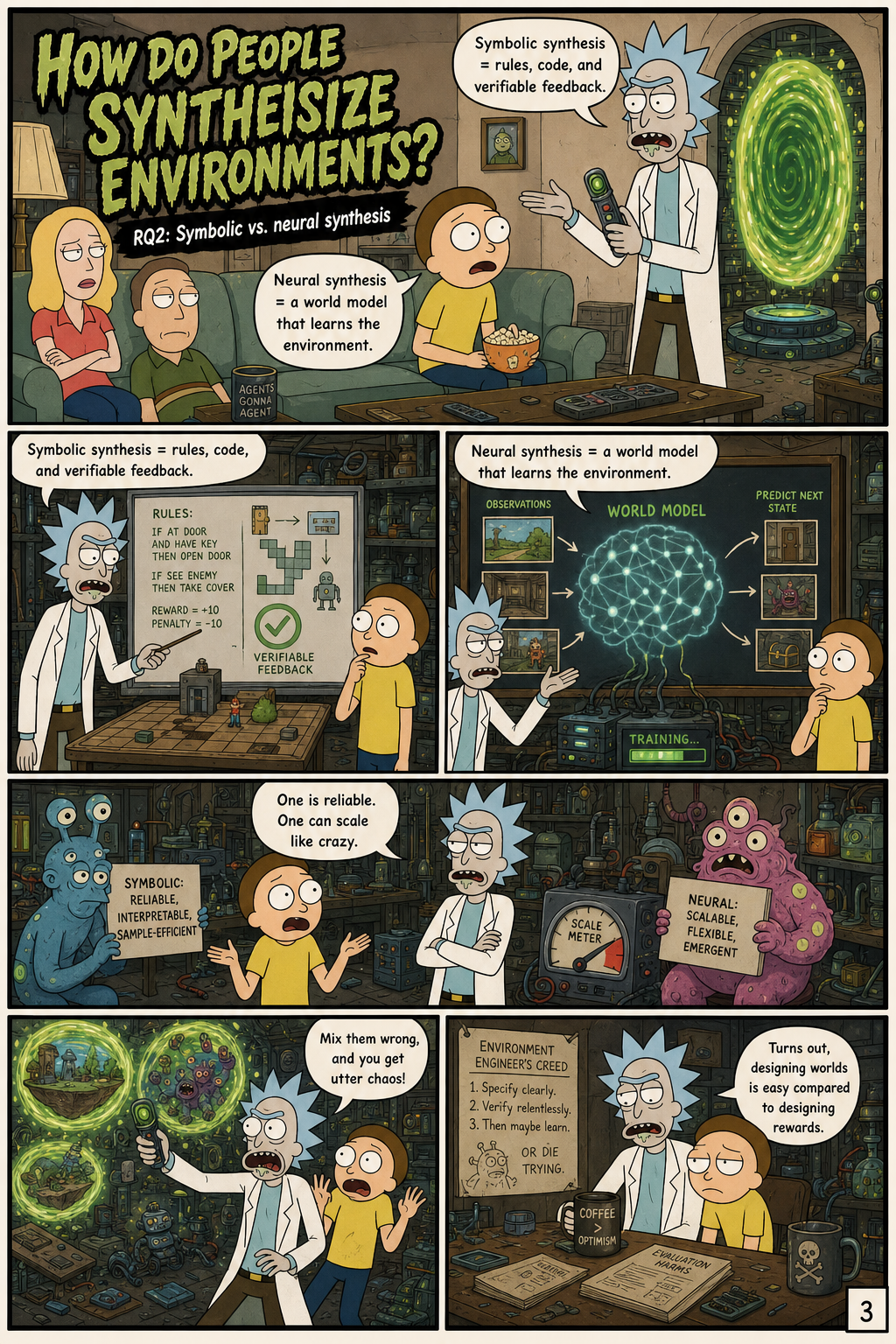 How do people synthesize environments?